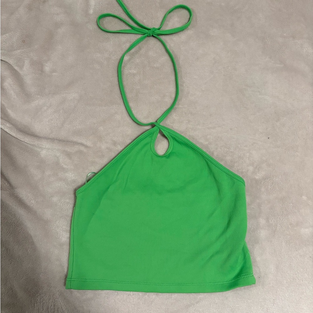 Zara Bright Green Knit Top